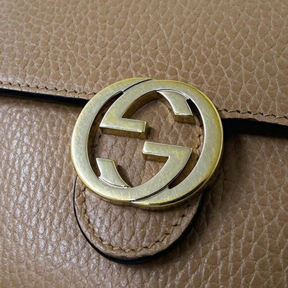 Gucci Interlocking G Beige Leather Wallet  (Pre-Owned) - Picture 6 of 13